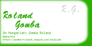 roland gomba business card